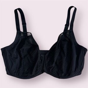 Understance Black Underwire Unlined - Supportive Everyday Comfort sz 40I